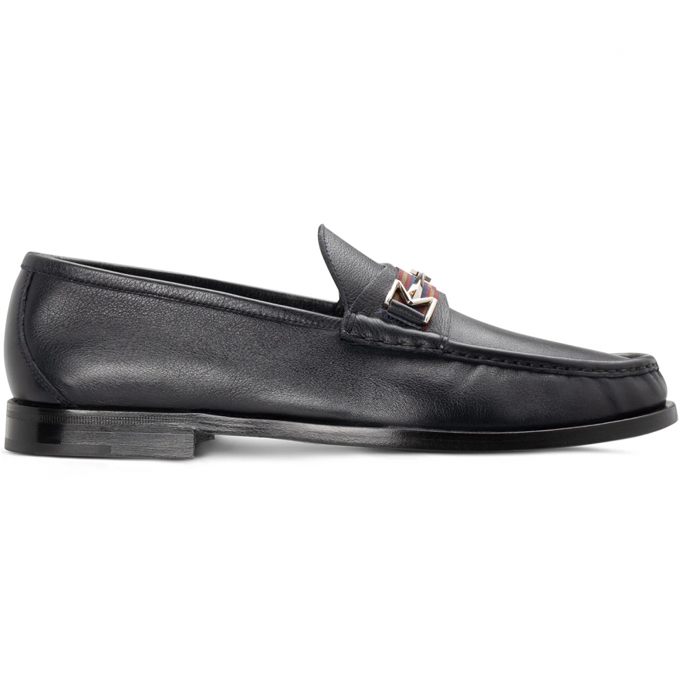Moreschi Leather Loafers Blue