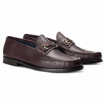 Moreschi 016497C Leather Loafers Burgundy