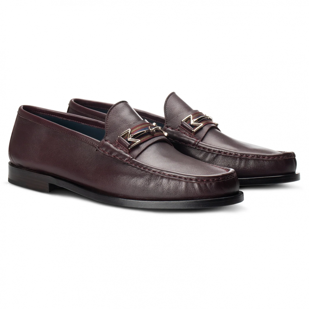 Moreschi 016497C Leather Loafers Burgundy