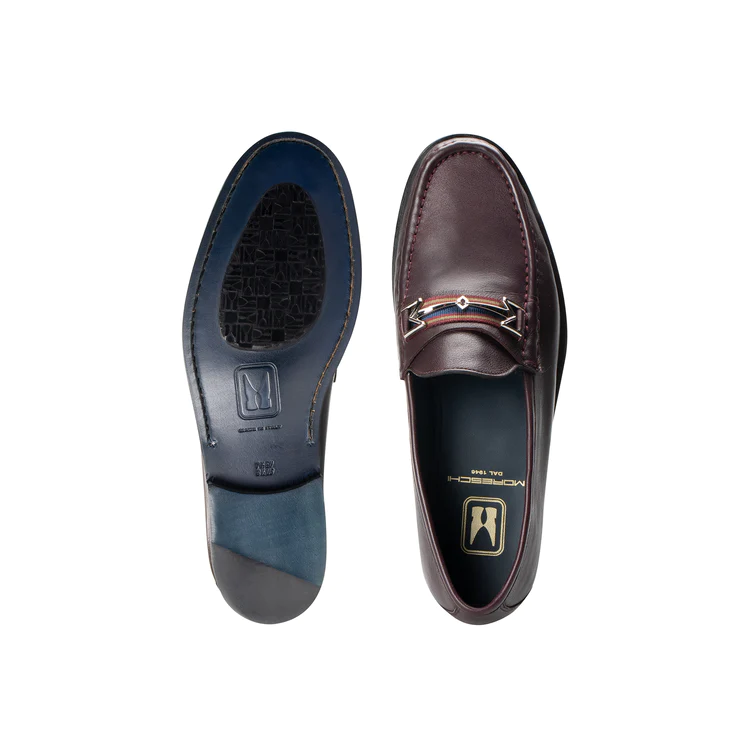 Moreschi 016497C Leather Loafers Burgundy