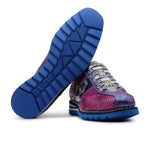 Harris Firenze 1913 Shaded Python Sneakers Porpora