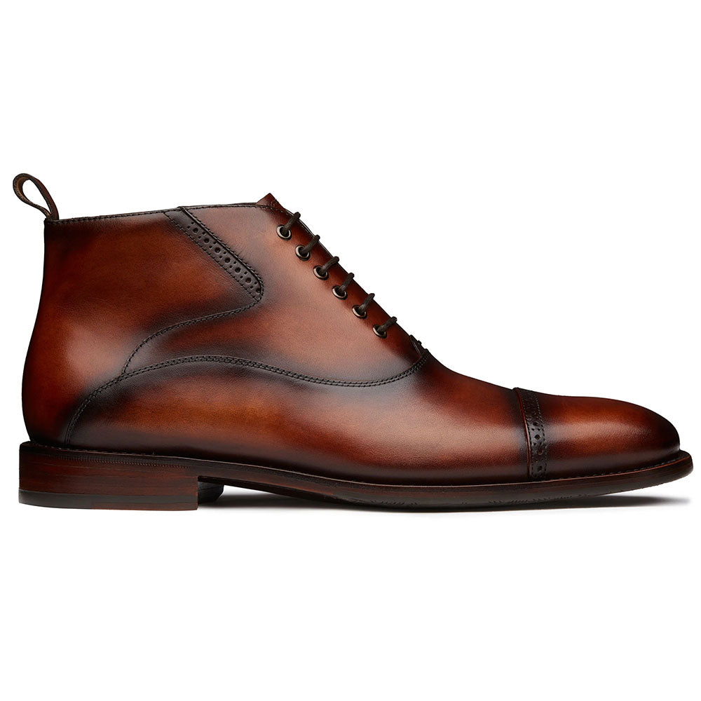 JP Pierre Leather Cap Toe Boots Brown (E222304)