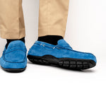 Calzoleria Toscana 2225 Suede Driving Shoes Denim