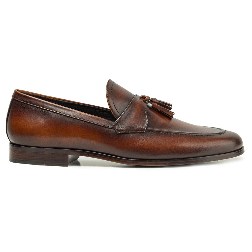 JP Pierre Leather Tassel Loafer Dark Tan (E222831)