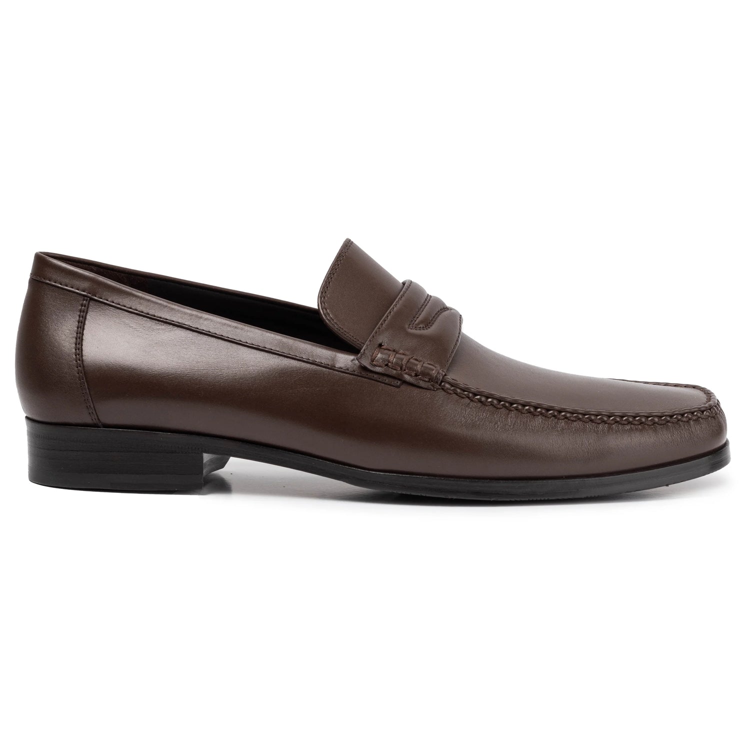 JP Pierre Leather Penny Moccasin Brown (E222834)