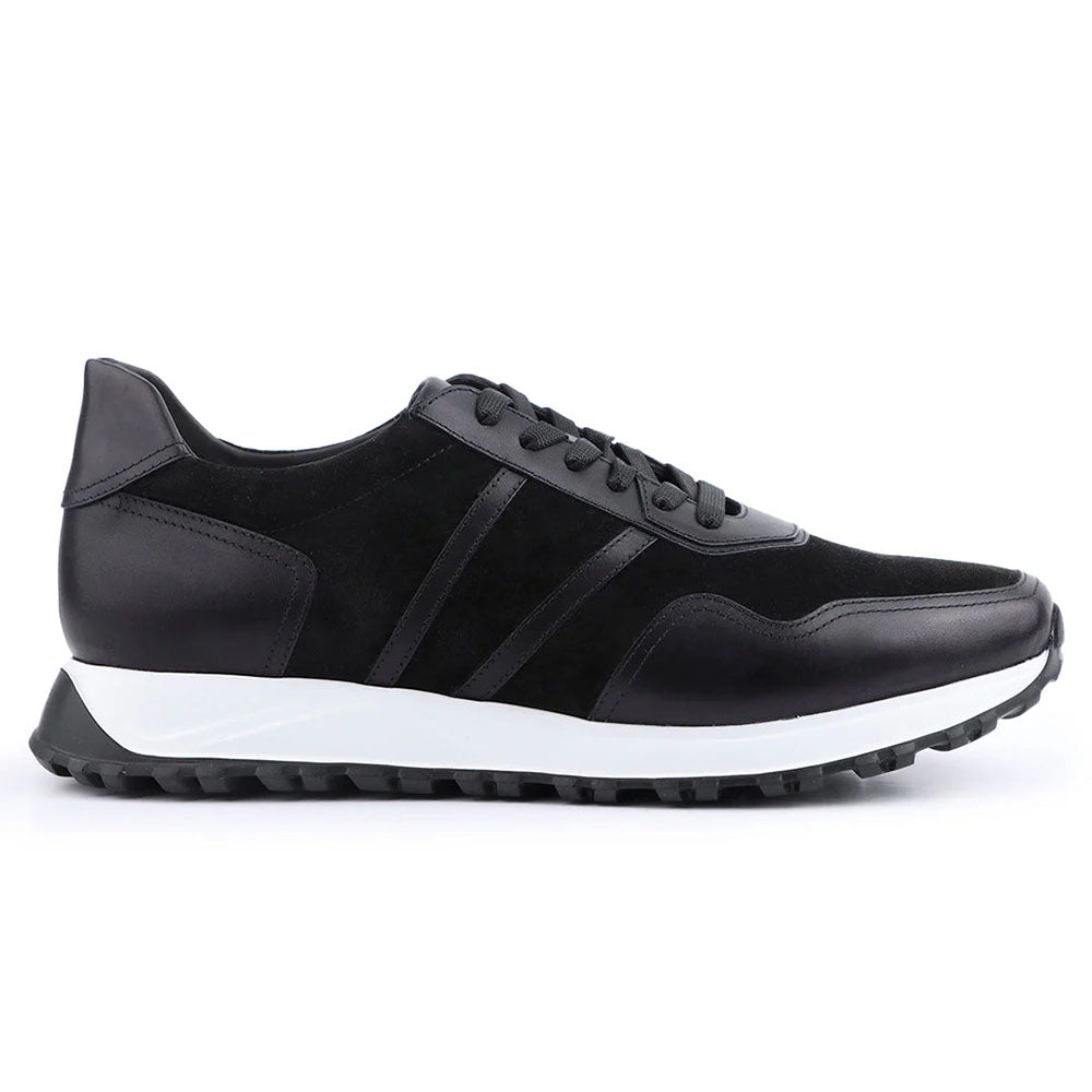 JP Pierre Suede & Leather Sneaker Black (E222856)