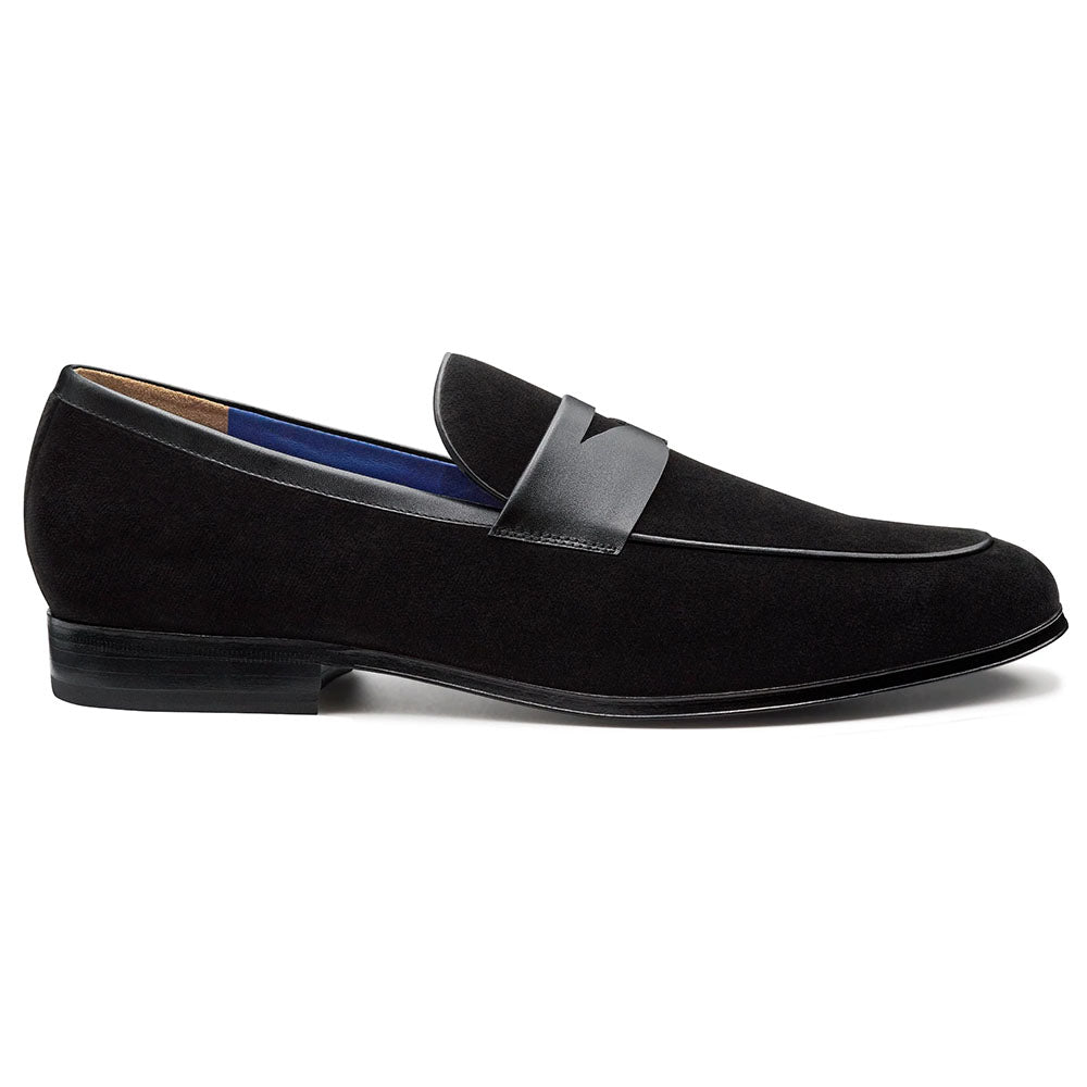 JP Pierre Velvet Penny Loafer Black (E222877)