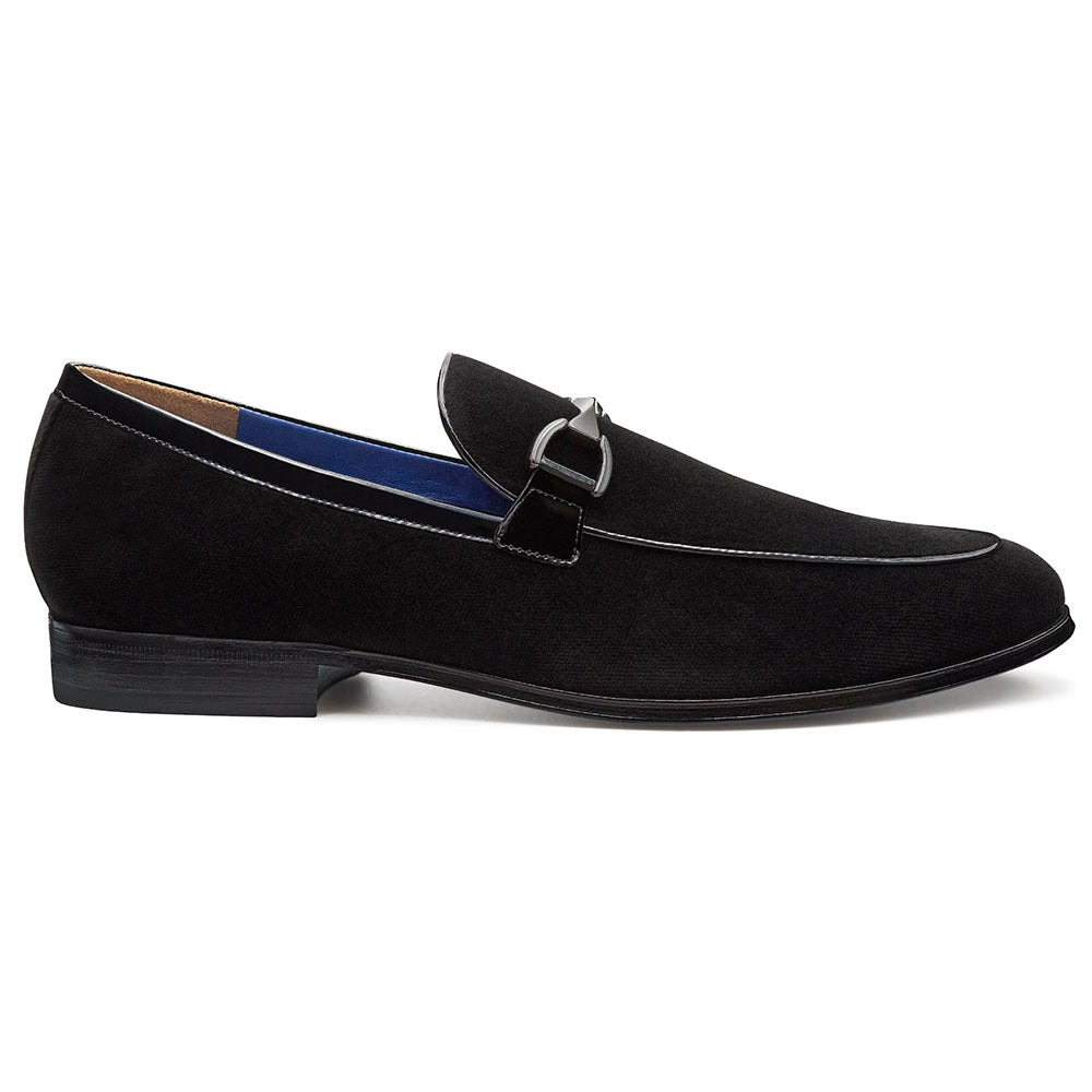 JP Pierre Velvet Buckle Tuxedo Loafer Black (E222878)
