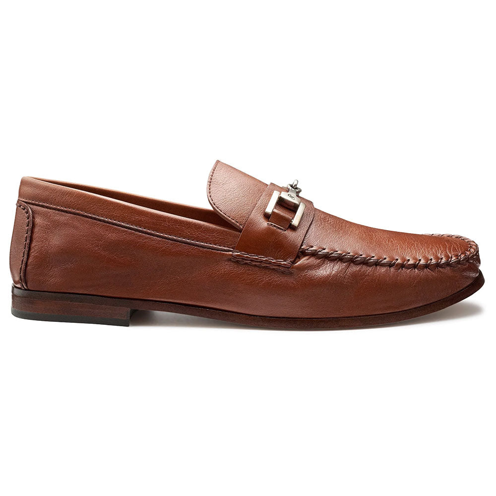 JP Pierre Leather Buckle Moccasin Brandy (E222886)