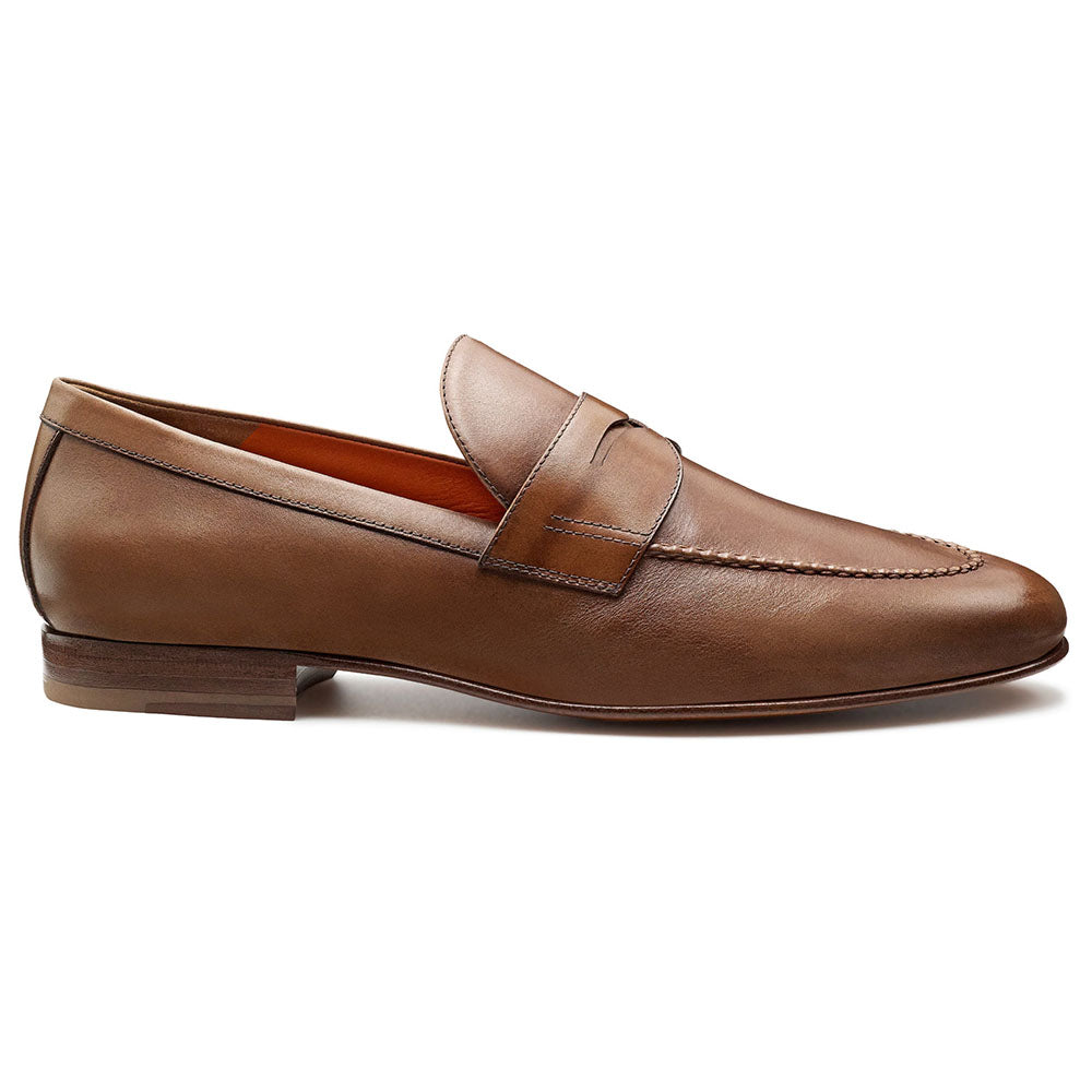 JP Pierre Leather Penny Loafer Brandy (E222891)