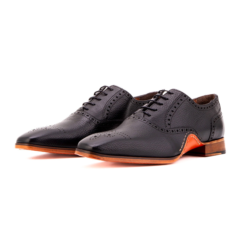 Vinci Leather The Draco Handmade Oxford Black