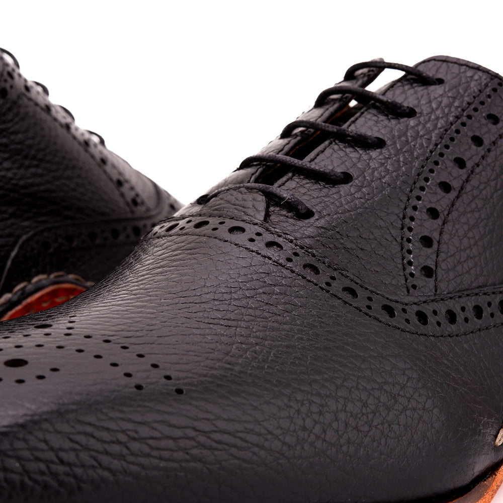 Vinci Leather The Draco Handmade Oxford Black