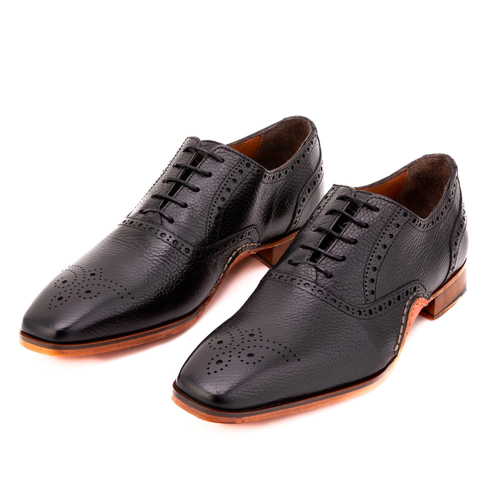 Vinci Leather The Draco Handmade Oxford Black