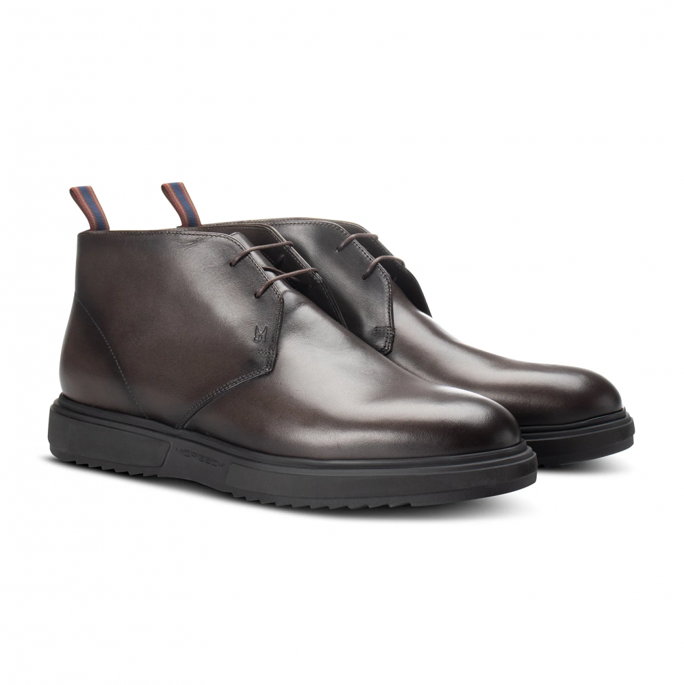 Moreschi 292405C Leather Desert Boots Grey
