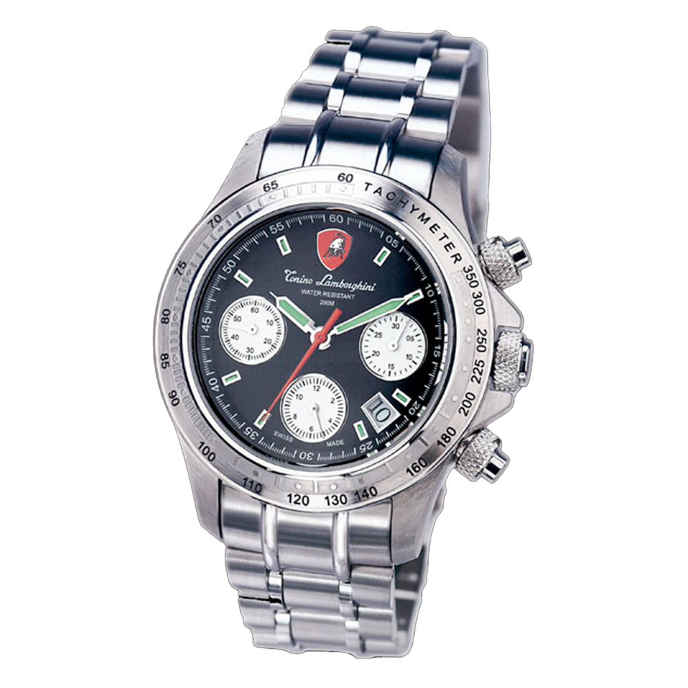 Tonino Lamborghini IL Toro 2296 Stainless Steel Watch Silver / Black