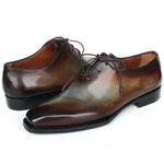 Paul Parkman Goodyear Welted Wholecut Oxfords Brown & Blue