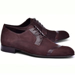 Corrente C0014032-2432 Cap-toe Suede / Lizard Shoes Brown