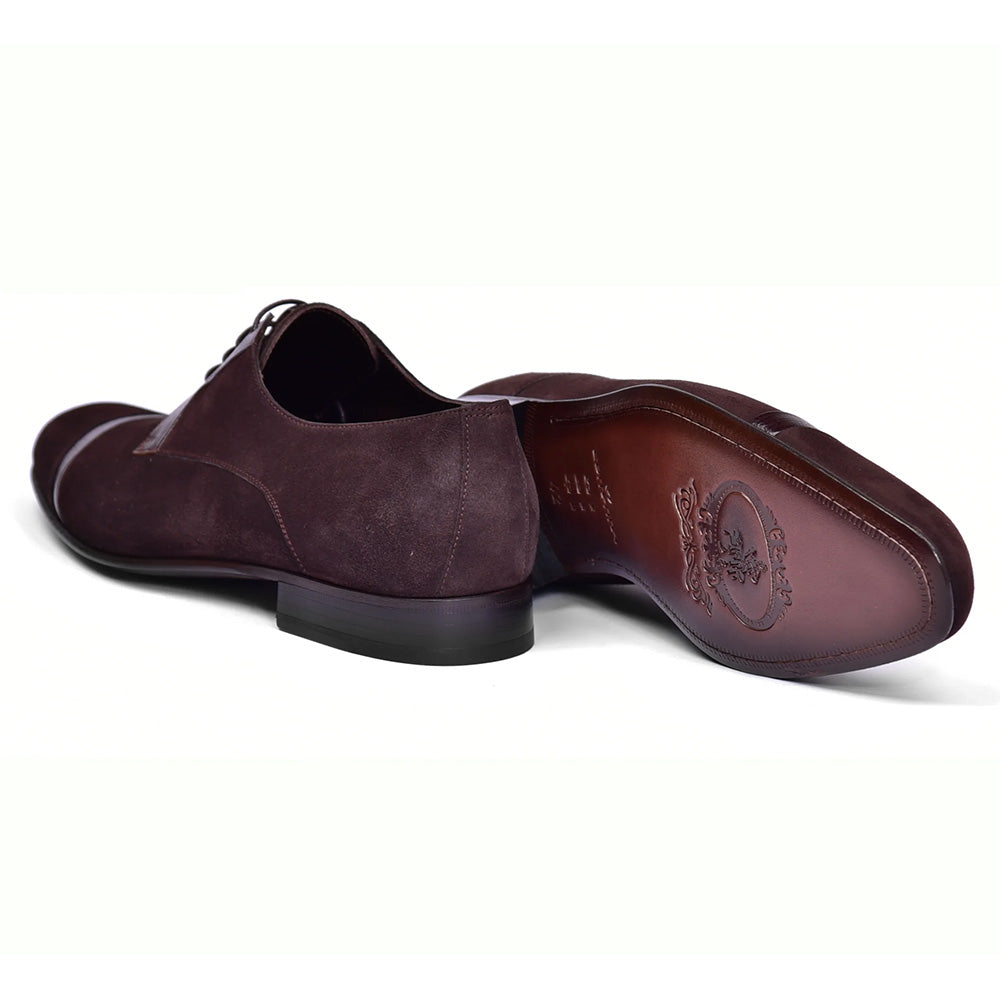 Corrente C0014032-2432 Cap-toe Suede / Lizard Shoes Brown
