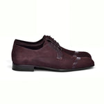 Corrente C0014032-2432 Cap-toe Suede / Lizard Shoes Brown