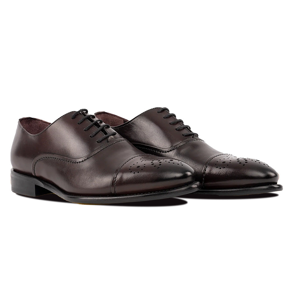 Calzoleria Toscana 2361 Cap Toe Oxfords Burgundy