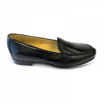 Zelli Como Peccary Split Toe Slip On in Black