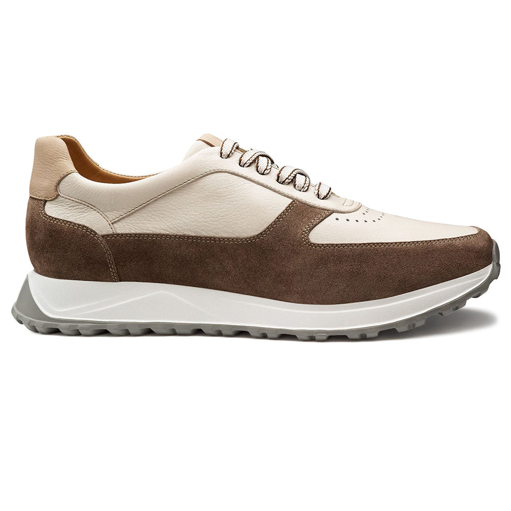 JP Pierre Suede & Leather Sneaker Bone (E222906)