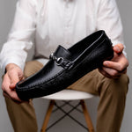Calzoleria Toscana 2444 Deerskin Bit Loafers Black