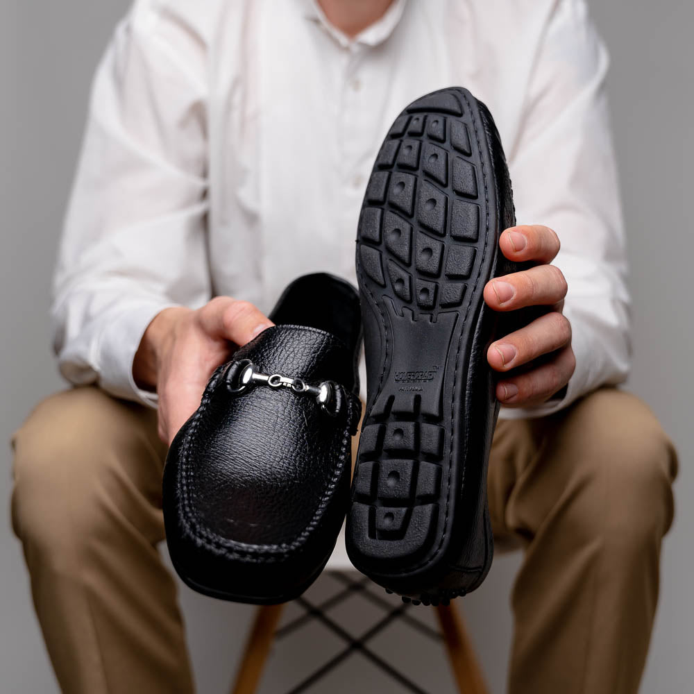 Calzoleria Toscana 2444 Deerskin Bit Loafers Black