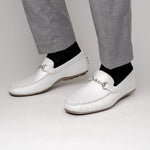 Calzoleria Toscana Deerskin Loafers White