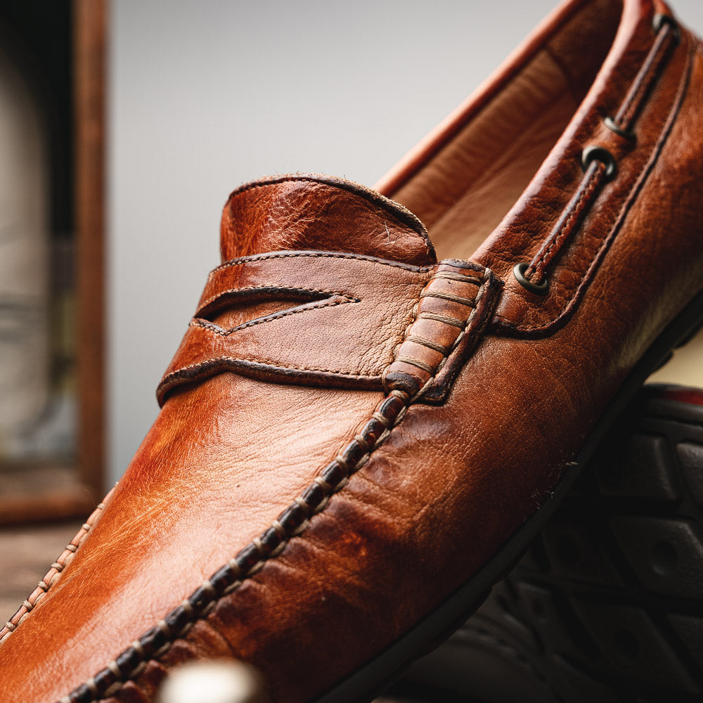 Calzoleria Toscana 2515 Driving Loafers Brick