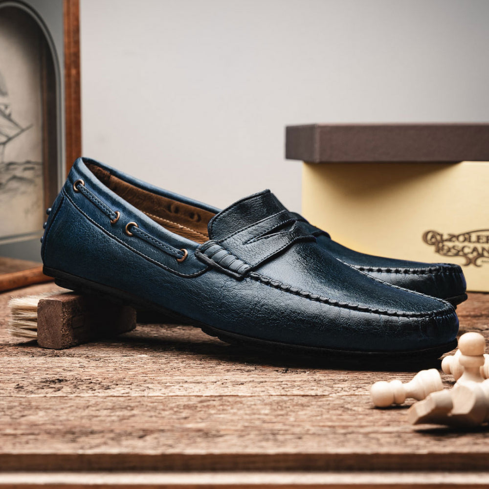 Calzoleria Toscana 2515 Driving Loafers Navy