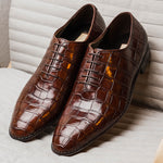 Caporicci 2542 Alligator Oxfords Castagno