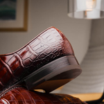 Caporicci 2542 Alligator Oxfords Gold