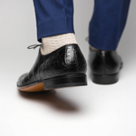 Caporicci 2542 Alligator Oxfords Black