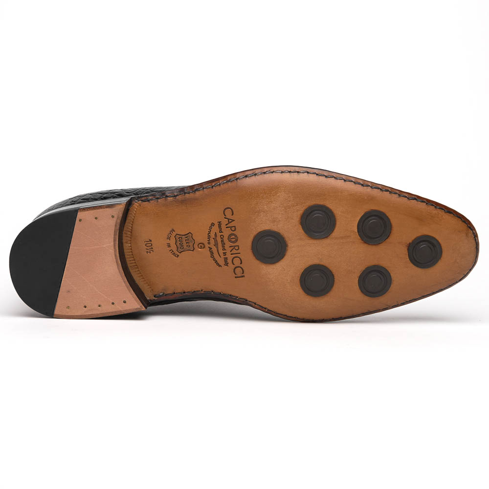 Caporicci 2542 Alligator Oxfords Black