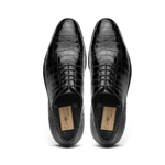 Caporicci 2542 Alligator Oxfords Black