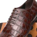 Caporicci 2542 Alligator Oxfords Castagno