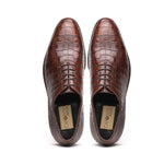 Caporicci 2542 Alligator Oxfords Castagno