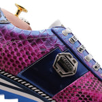 Harris Firenze 1913 Shaded Python Sneakers Porpora