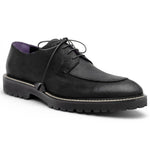 Zelli Campo Suede Goatskin / Wax Lace-up Shoes Black (26-224-BLK)