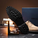 Zelli Campo Suede Goatskin / Wax Lace-up Shoes Oak (26-224-OAK)