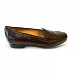 Zelli Como Peccary Split Toe Slip On in Brown