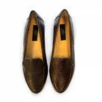 Zelli Como Peccary Split Toe Slip On in Brown