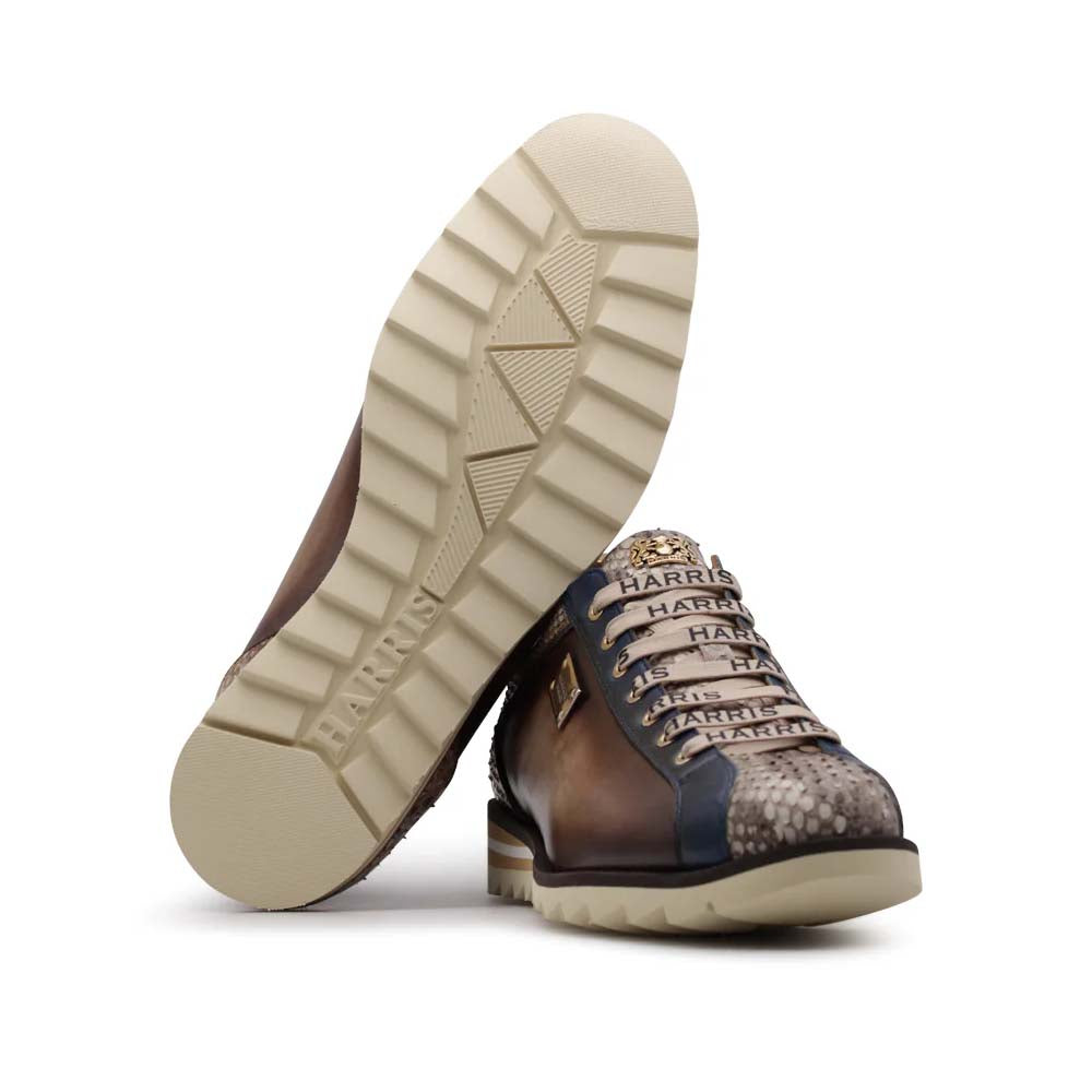 Harris Firenze 1913 Hand Shaded Leather Sneaker Brown