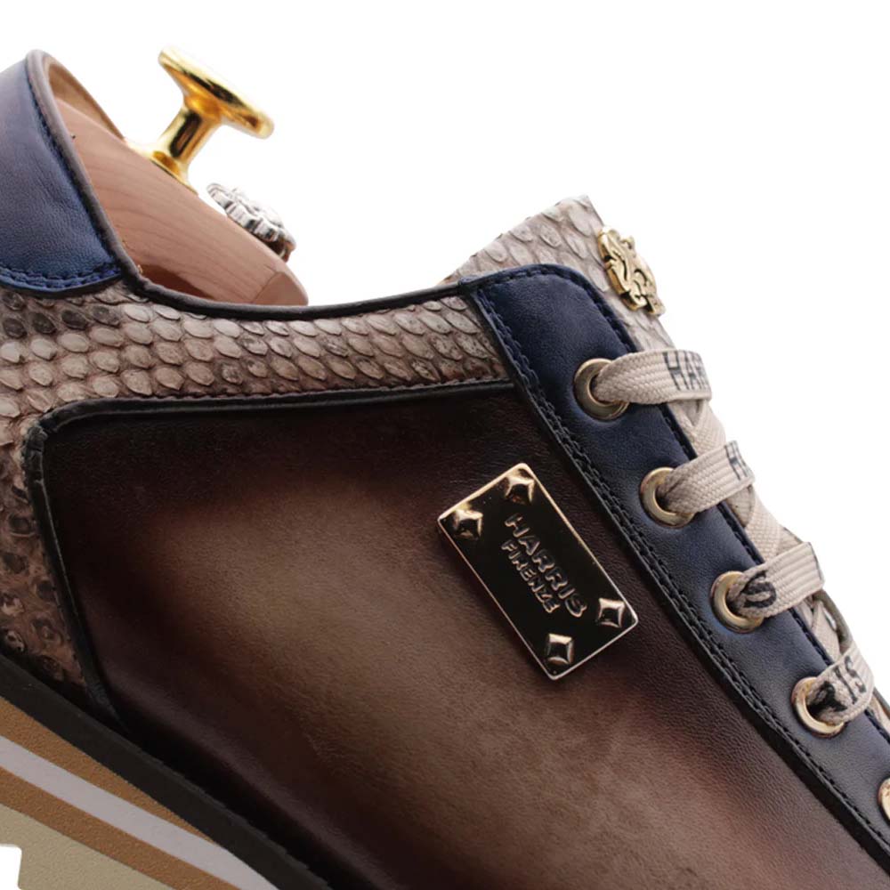 Harris Firenze 1913 Hand Shaded Leather Sneaker Brown