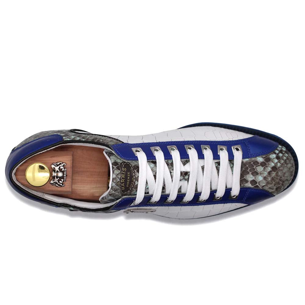 Harris Firenze 1913 Coconut / Python Leather Sneaker Green