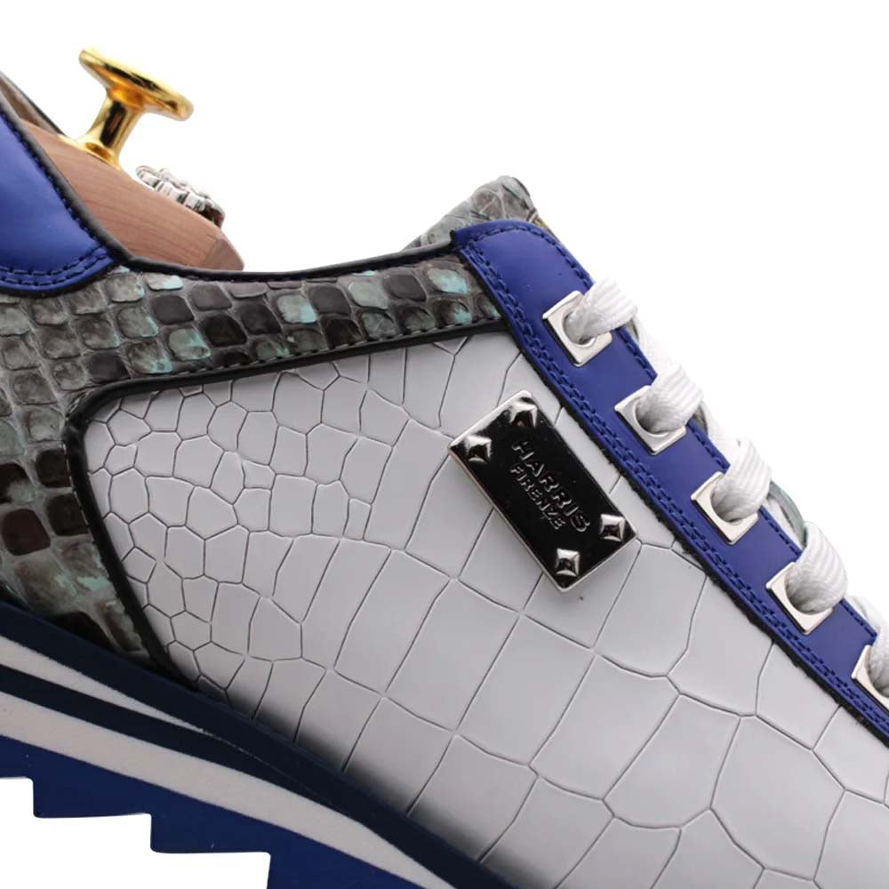Harris Firenze 1913 Coconut / Python Leather Sneaker Green