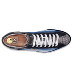 Harris Firenze 1913 Hand Shaded Leather Sneaker Blue