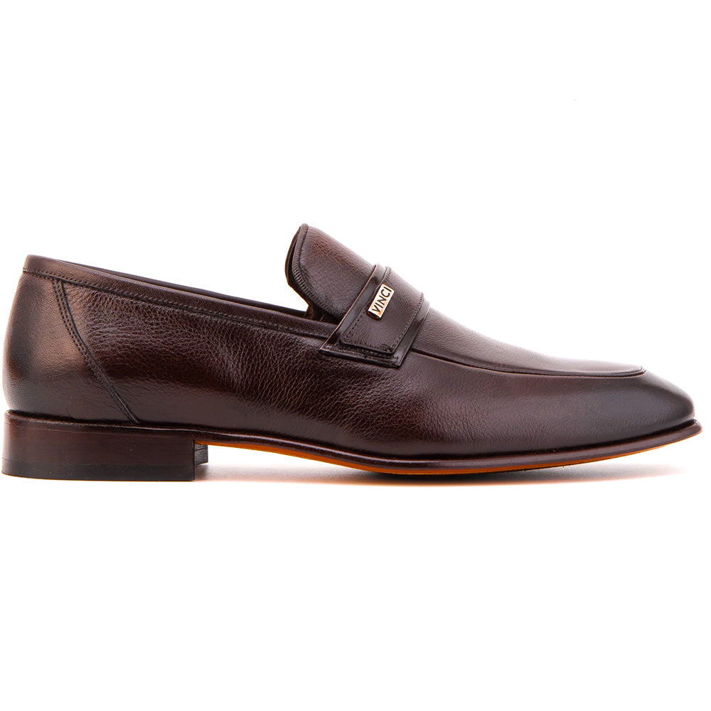 Vinci Leather The Ashford Baby Buffalo Loafer Brown