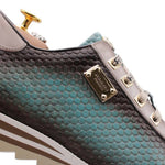 Harris Firenze 1913 Hand Shaded Leather Sneakers Green